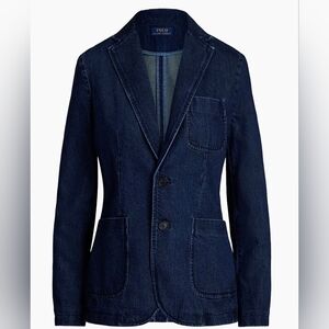 Polo Ralph LaurenCotton Denim Single-Breasted Blazer